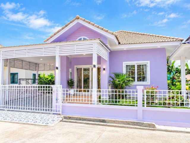 บ้านเดี่ยวชั้นเดียว 1-2นอน MegaHome โรจนะ 1.5กม. ตลาดจอมพล 800 ม