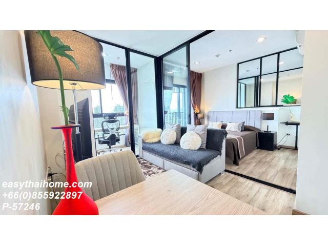 P-57246 ให้เช่า Niche Mono Charoen Nakorn (นิช โมโน เจริญนคร) | 1 ห้องนอน 1 ห้องน้ำ | 34 ตร.ม. | ชั้น 23 | วิวแม่น้ำ