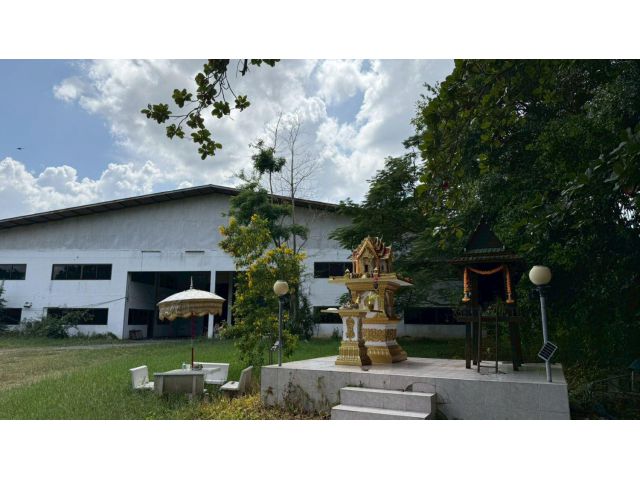 ( เจ้าของขายเองครับ )ขายโกดังโรงงานทำเลดี 2อาคาร ขนาด5625ตรม. พร้อมที่ดินปรับปรุงแล้ว16ไร่2งาน ติดถนนดำ ผังเมืองสีชมพู เ