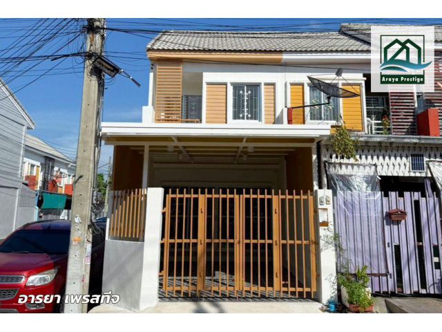 กิตตินคร ซอยมังกร  เทพารักษ์ ถนนเมนมุมปากซอย รีโนเวทใหม่พร้อมเข้าอยู่