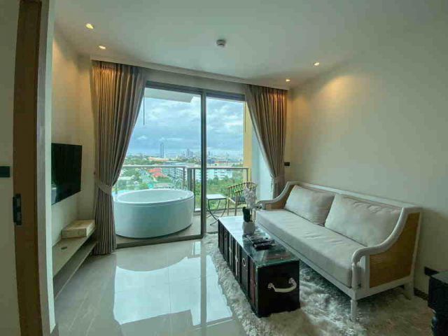 ให้เช่าคอนโด The Riviera Ocean Drive จอมเทียน พัทยา พร้อมอ่าง JACUZZI #C1513
