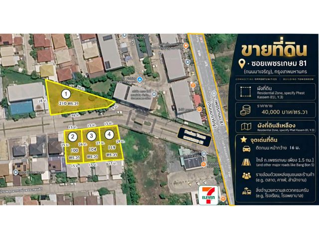 ขายที่ดินแปลงเล็ก เพชรเกษม 81