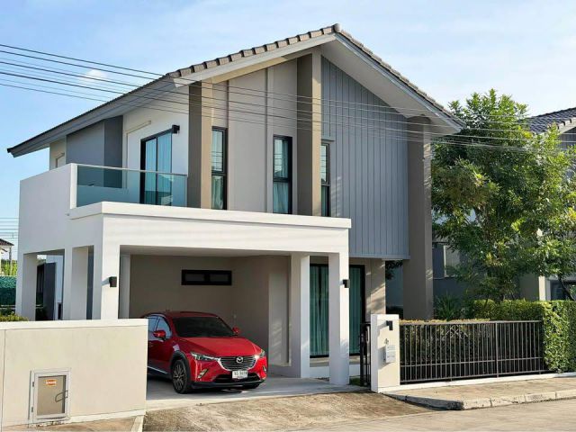 HR084-ให้เช่าบ้านเดี่ยว 2 ชั้น พร้อมเข้าอยู่ ใกล้ ม.แม่โจ้ สันทราย จ.เชียงใหม่
