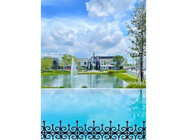 วิวสวนสไตล์ปารีส ใกล้รร.นานาชาติคอนคอร์เดียน 1 กม. เทศบาลเมืองบาง