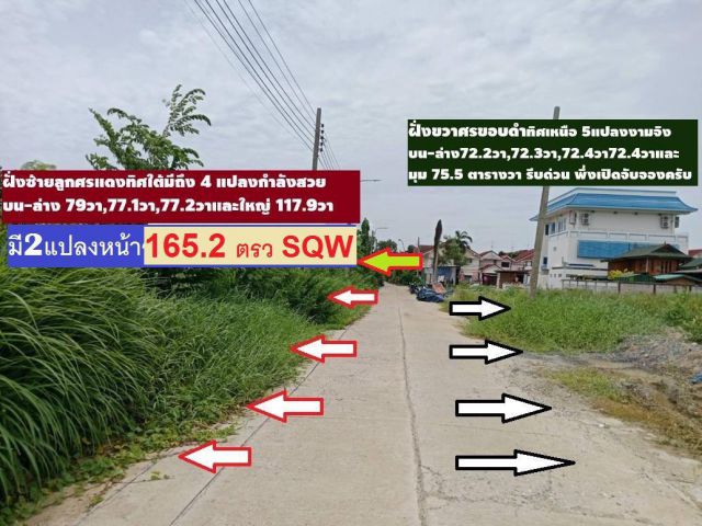 ขายที่ดินม.จัดสรร 195 วา SQW สวยสร้างบ้านใหญ่ทำแปลงใหญ่ให้พิจารณา หมู่บ้านลานทอง ปากเกร็ด ใกล้แจ้งวัฒนะ เมืองทอง มลานทอง