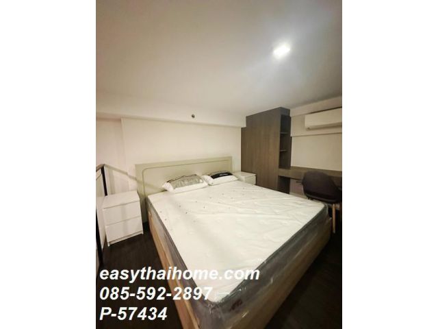 P-57434 For Rent 1 Bedroom Duplex : Siamese Sukhumvit ชั้น 34 วิวเมือง ใกล้ BTS อ่อนนุช | Line@easythaihome 085-592-2897