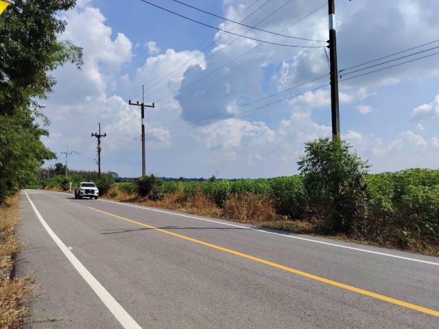 ขายที่ดินหนองปรือ 18 ไร่ ติดถนนลาดยาง ใกล้ถนนสี่เลนเส้น331-300เมตร อ.พนัสนิคม ชลบุรี