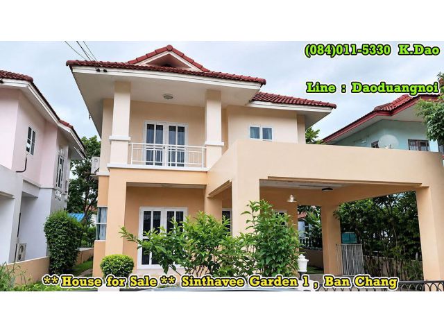 #Sinthavee Garden 1, Ban Chang *** House for Sale ***
