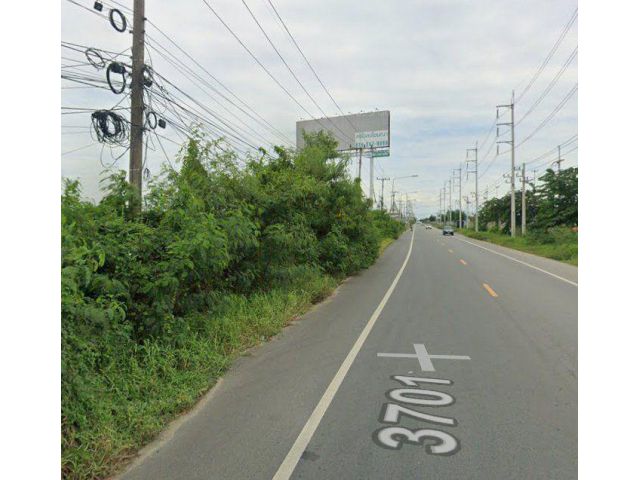 ขายที่ดินบางผึ้ง 21 ไร่ ติดถนนเลียบมอเตอร์เวย์7(บางปะกง) ใกล้นิคมTFD-6กม. อ.บางปะกง ฉะเชิงเทรา