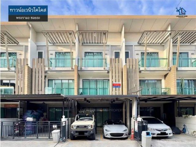 LM26-0197 ขายทาวน์โฮม 3 ชั้น ทาวน์อเวนิวโคโคส พระราม2 ซอย50 เนื้อที่ 22.5 ตรว 3นอน 3น้ำ ตกแต่งภายใน สภาพสวย พร้อมเข้าอยู